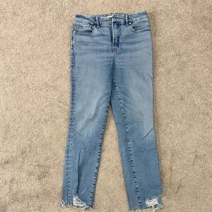 Good American Light Blue Ankle Jeans